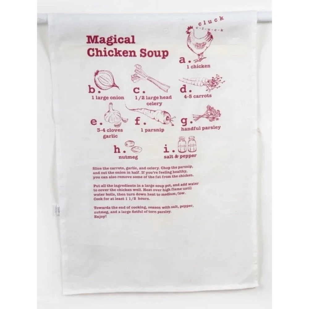 Barbara Shaw Chicken Soup Recipe Dish Towel